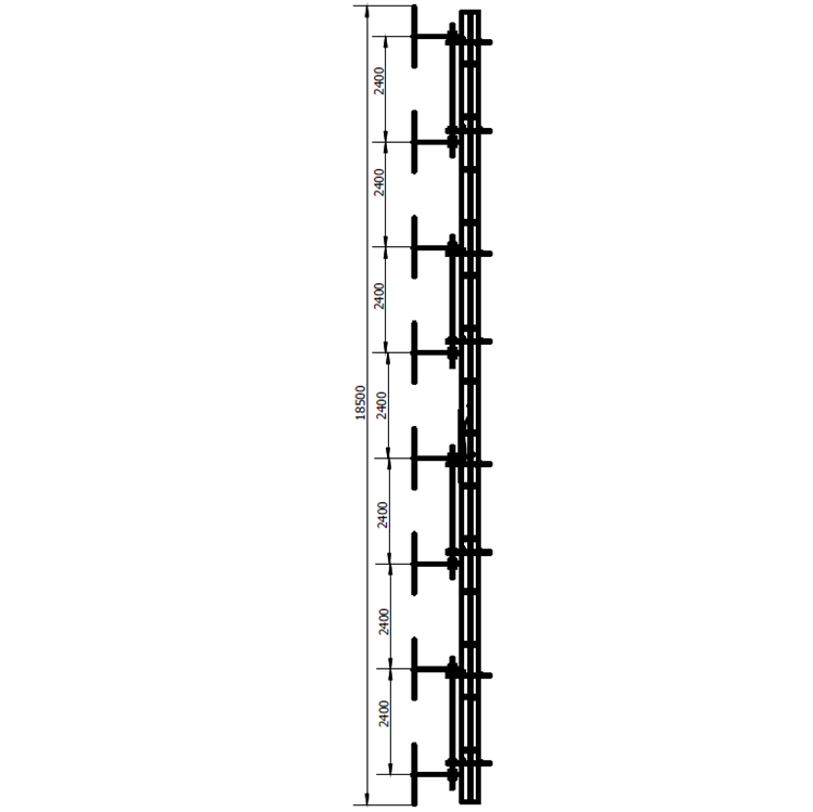 FMUSER FM-DW1×8 Eight bay dipole Antenna for 100w-10kw radio transmitter